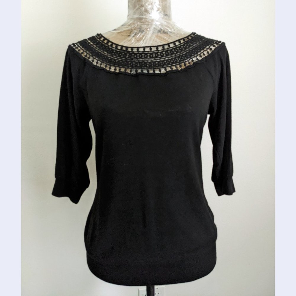 Forever21 Crochet Shoulder Top